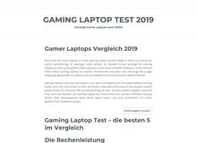 Gaming Laptop Test