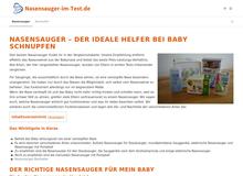 Nasensauger Baby – Informationen zur effektiven Sekret entfernung beim Baby