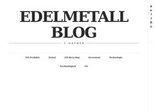 Edelmetall Blog