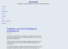 David Blaz – Geschäftliche und private Problemlösungen.